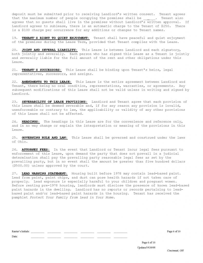Group Lease Agreement Page 6