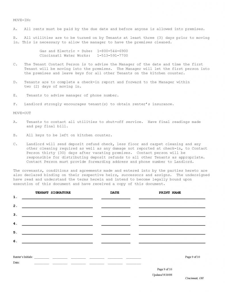 Group Lease Agreement Page 9