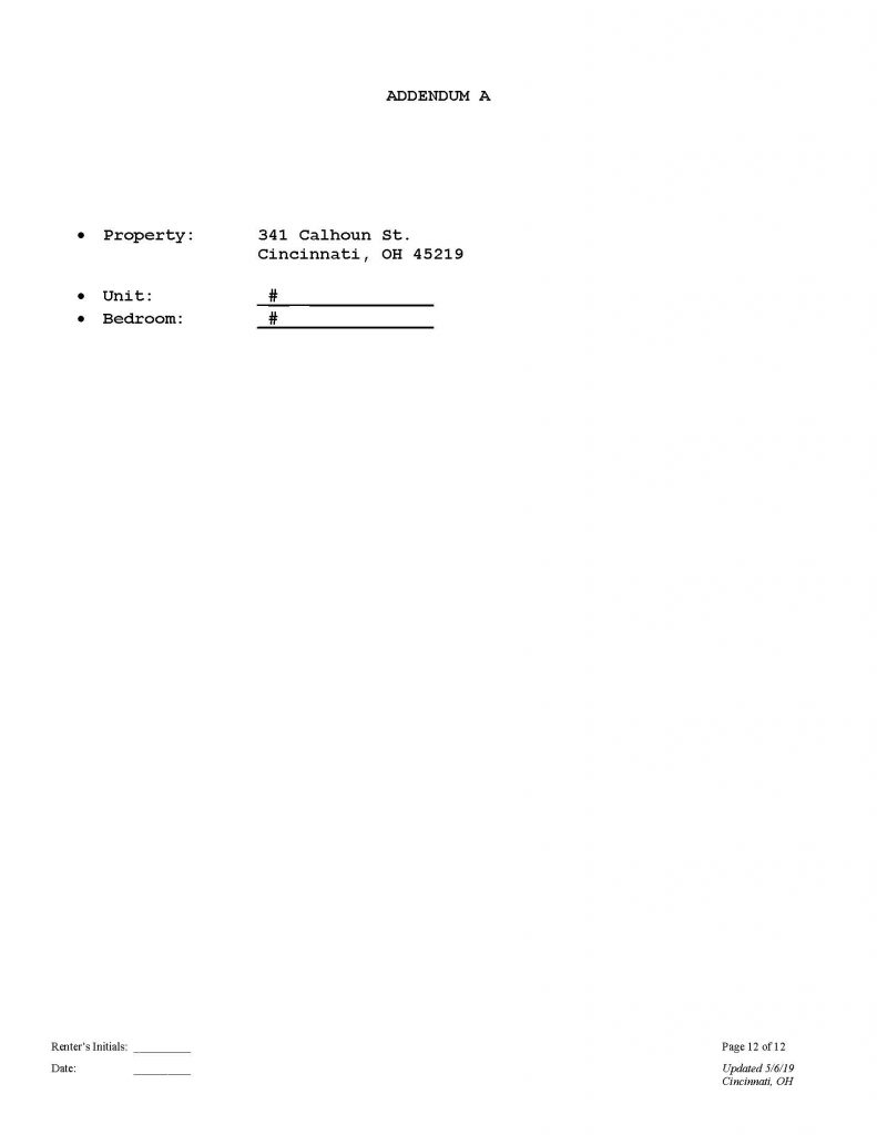Individual Lease Agreement Page 12