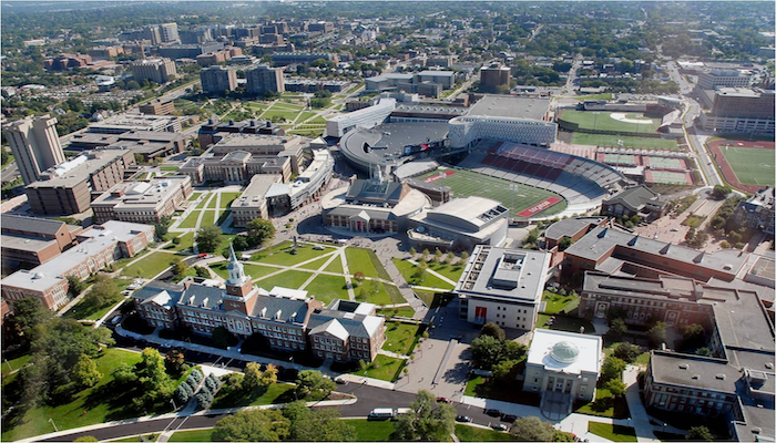 UC Off Campus Housing Aerial View of University of Cincinnati Campus