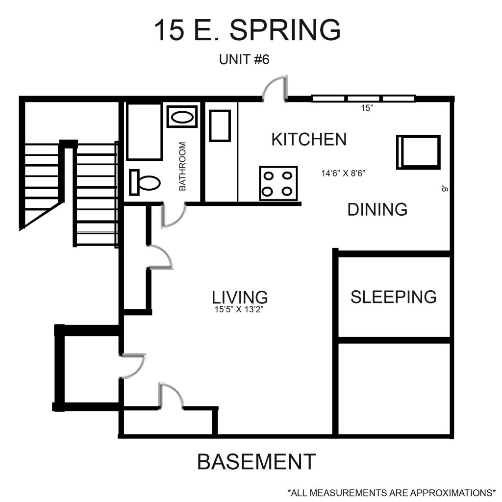 15 E Spring St. #6 Floor Plan